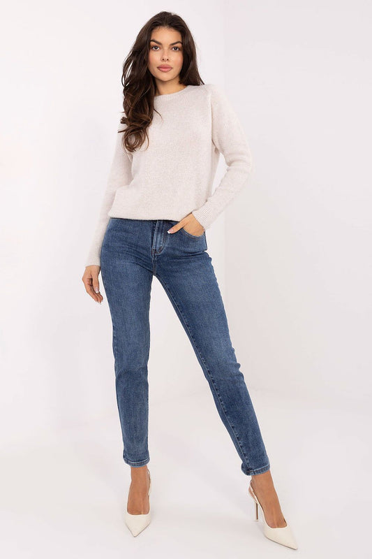  Spodnie Jeansy Damskie Model VM-SP-8807.17P Dark Blue  - Factory Price 