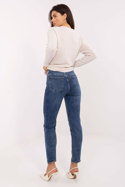  Spodnie Jeansy Damskie Model VM-SP-8807.17P Dark Blue  - Factory Price 
