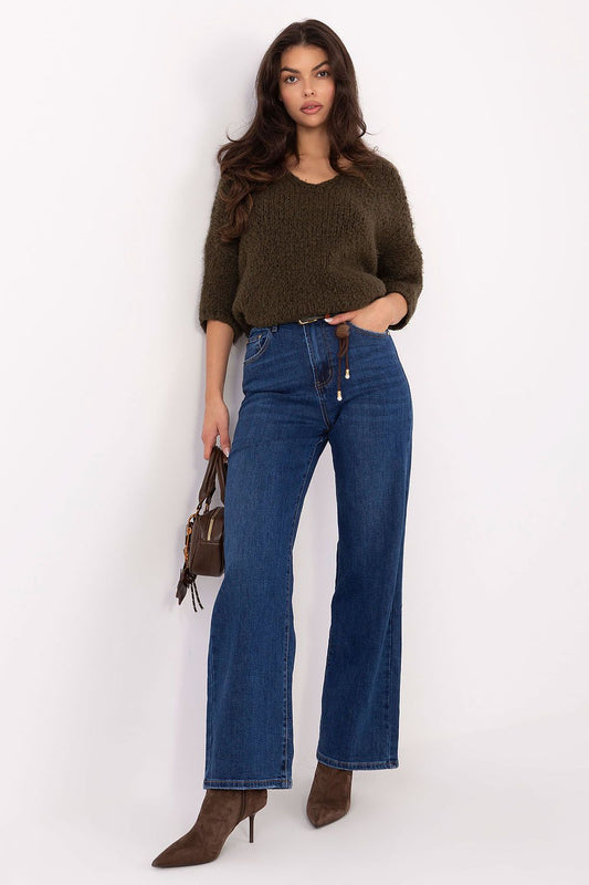 Spodnie Jeansy Damskie Model VM-SP-BQ1787-3.01P Dark Blue - Factory Price 
