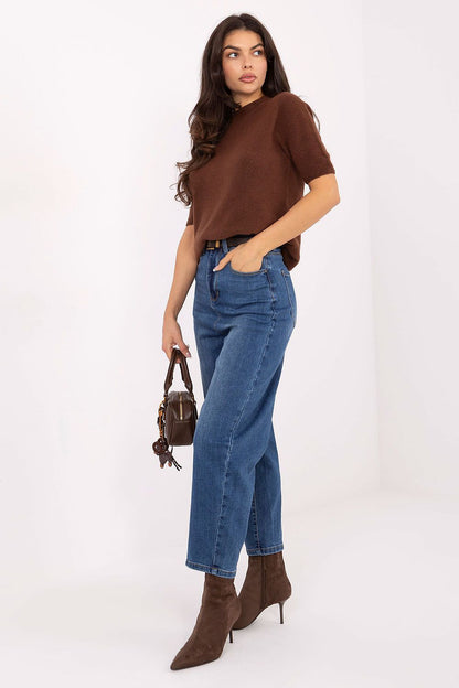  Spodnie Jeansy Damskie Model VM-SP-BG1152-4.23P Dark Blue - Factory Price 