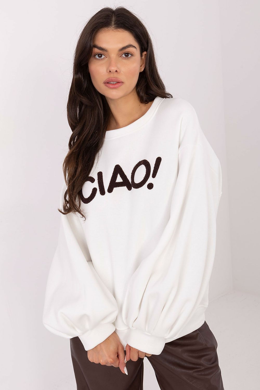   Bluza Damska Model RV-BL-A1044.78 Ecru - Rue Paris 