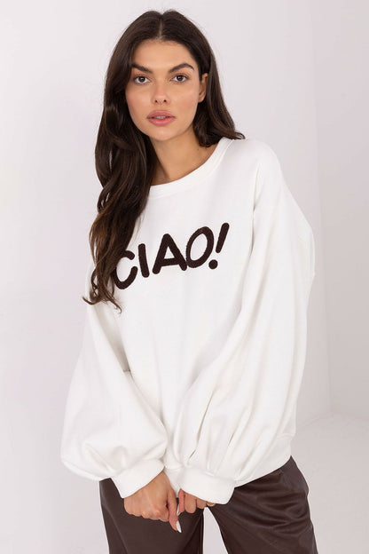   Bluza Damska Model RV-BL-A1044.78 Ecru - Rue Paris 