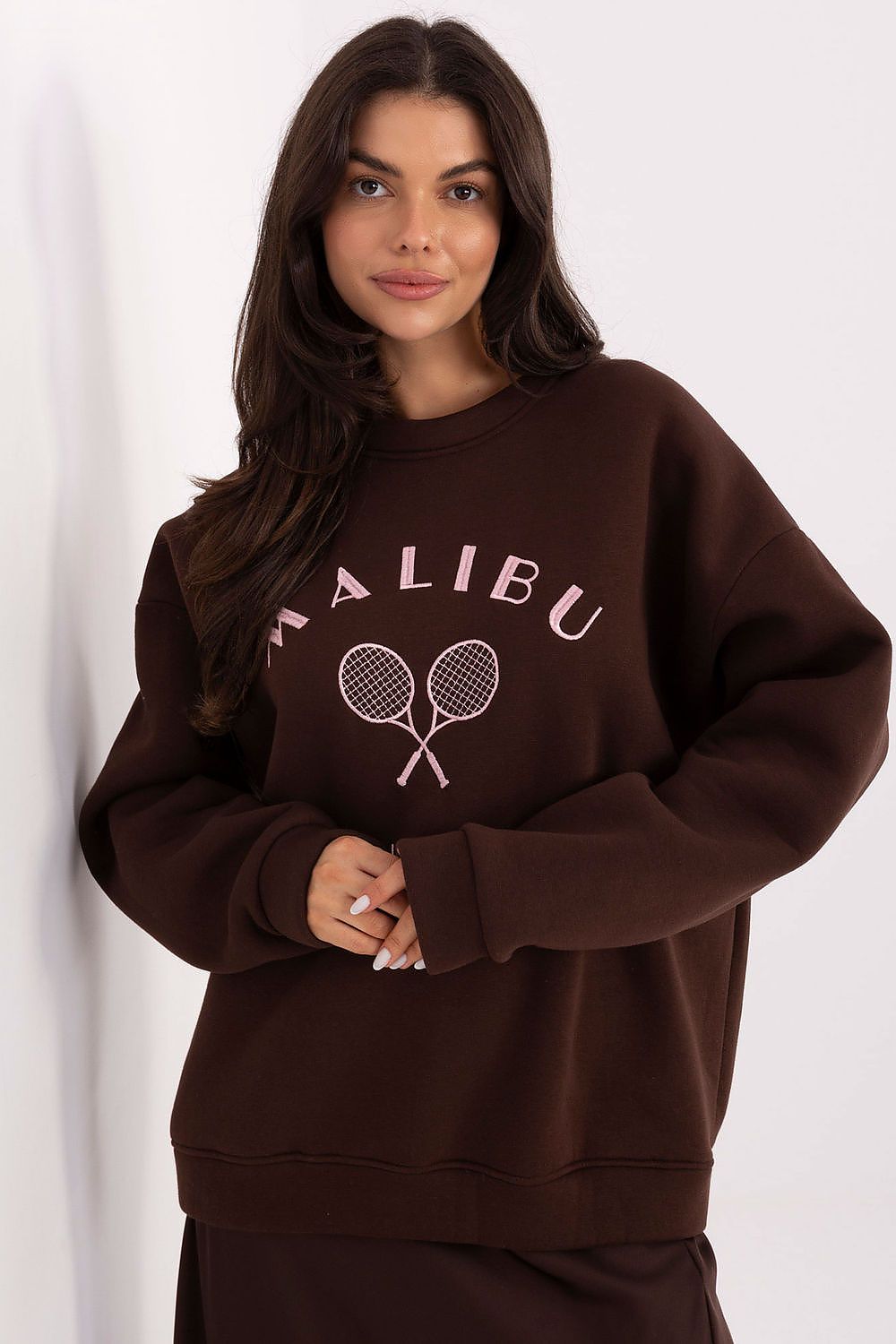   Bluza Damska Model MJ-BL-H2519.34 Dark Brown - Factory Price 