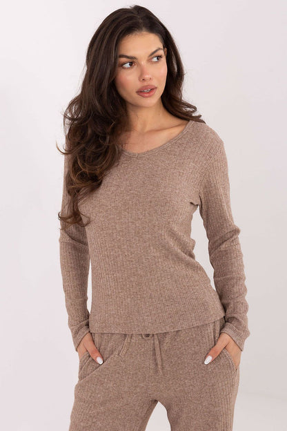   Sweter Damski Model SM-SW-A1568.79 Dark Beige - Factory Price 