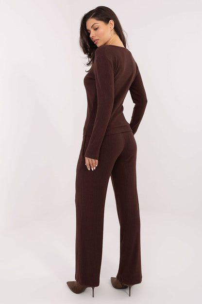  Spodnie Damskie Model SM-SP-A1572.16 Dark Brown - Factory Price 