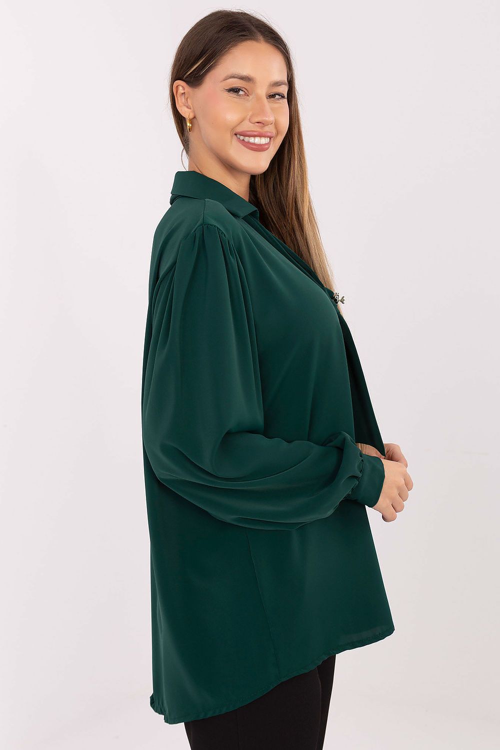   Bluzka Model IT-BZ-28913.17 Dark Green - Factory Price 