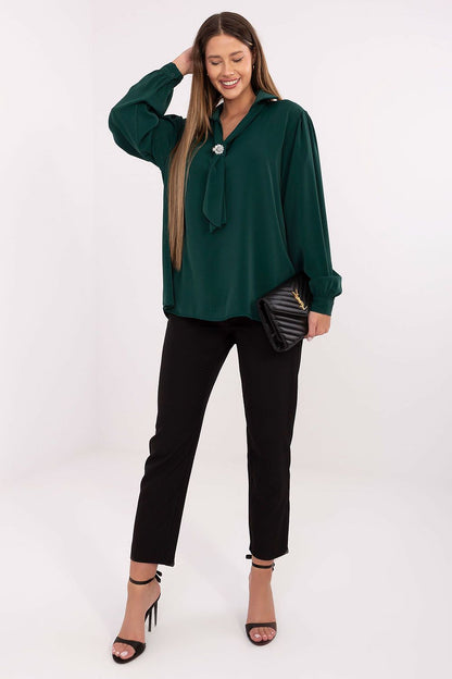   Bluzka Model IT-BZ-28913.17 Dark Green - Factory Price 