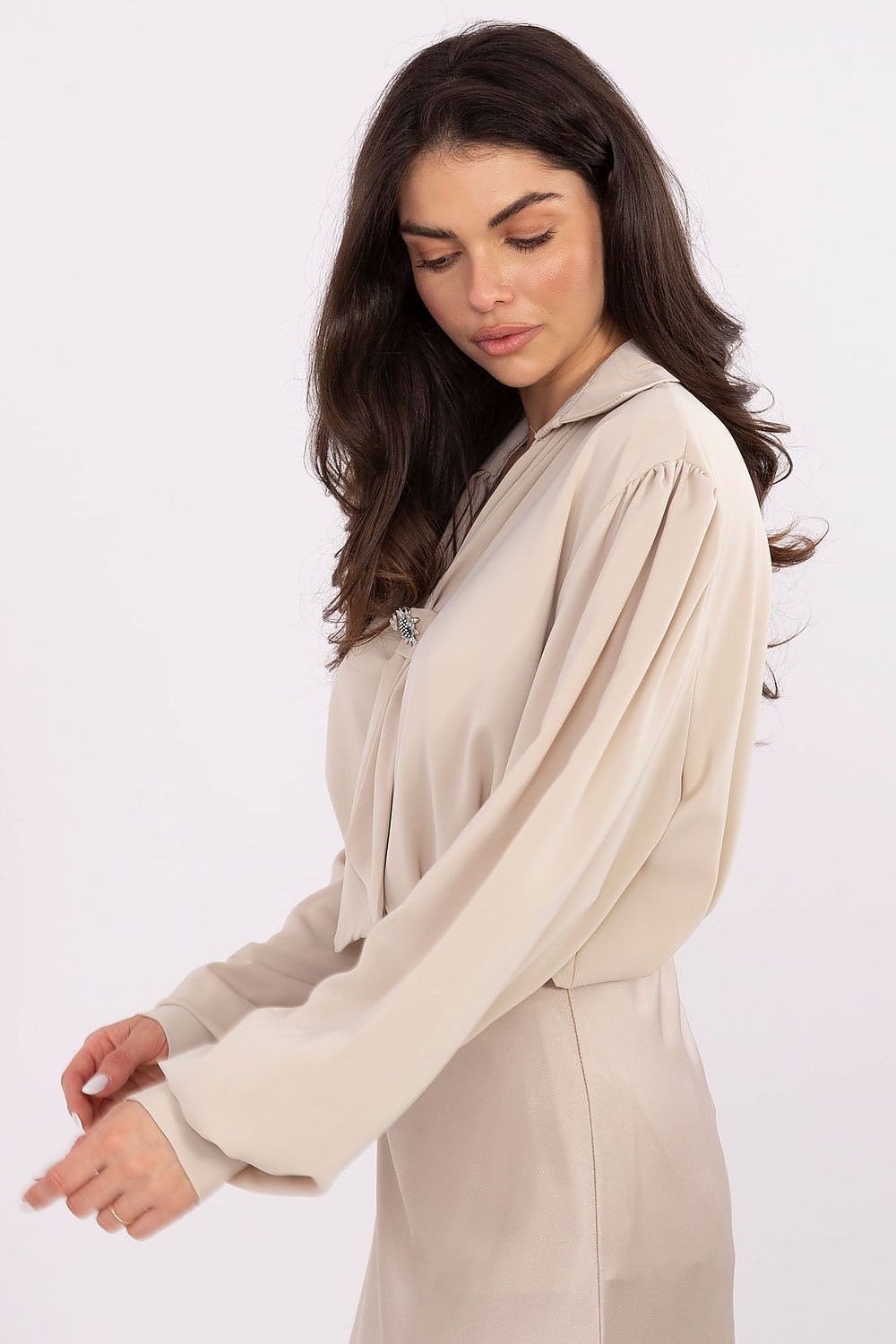   Bluzka Model IT-BZ-28913.17 Beige - Factory Price 