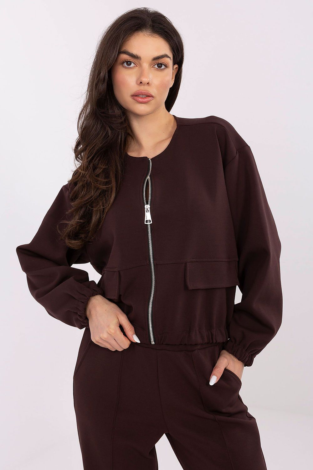   Bluza Damska Model MJ-BL-H5034.19 Dark Brown - Factory Price 