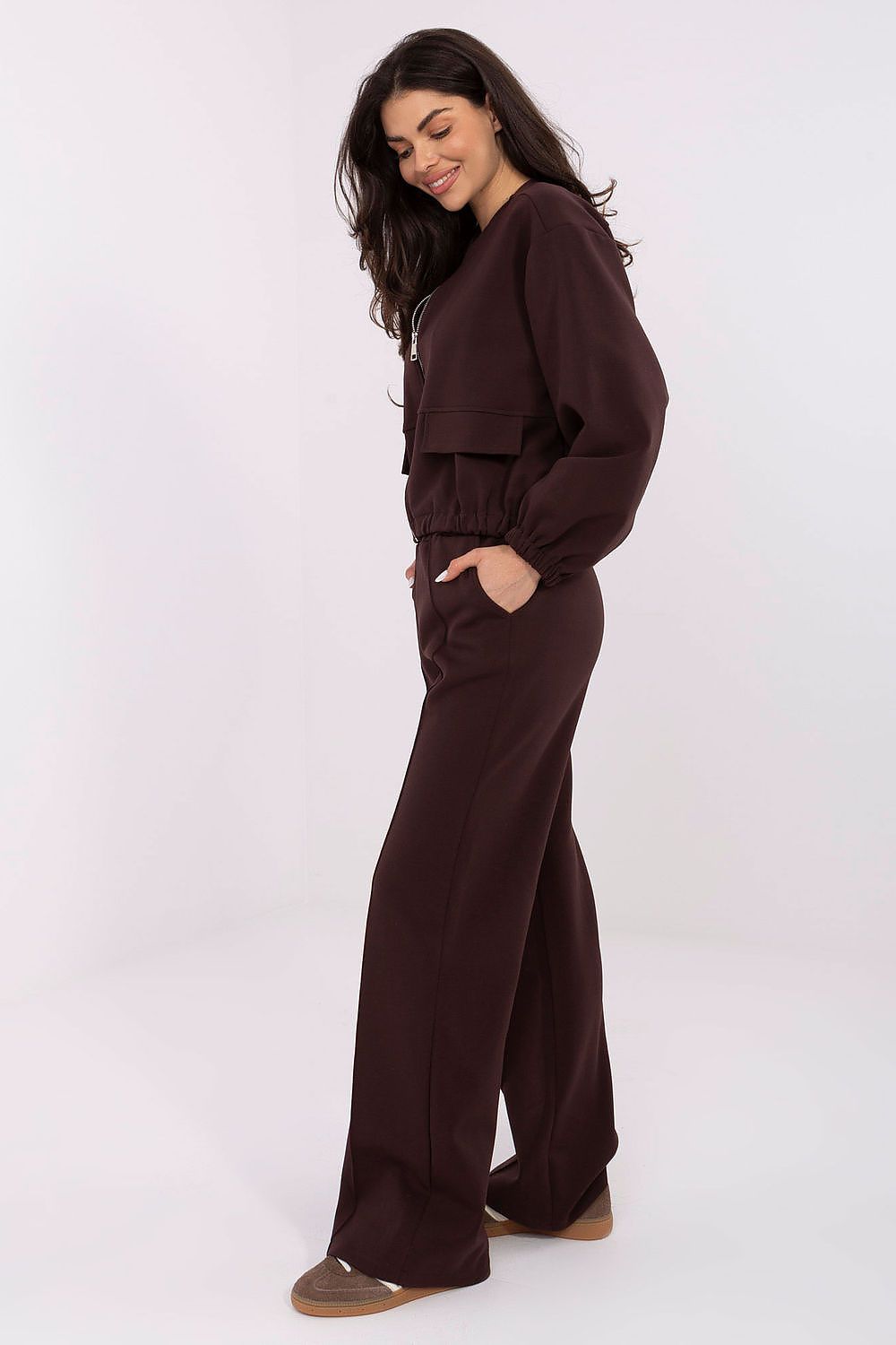   Bluza Damska Model MJ-BL-H5034.19 Dark Brown - Factory Price 
