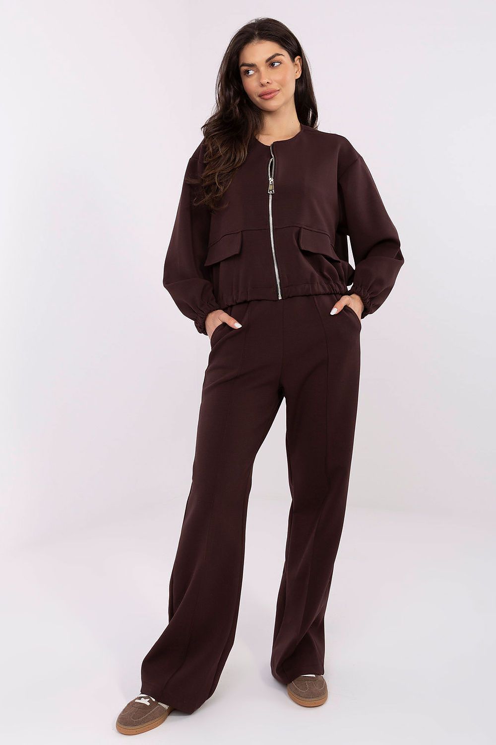  Spodnie Dresowe Model MJ-SP-H3057.69 Dark Brown - Factory Price 