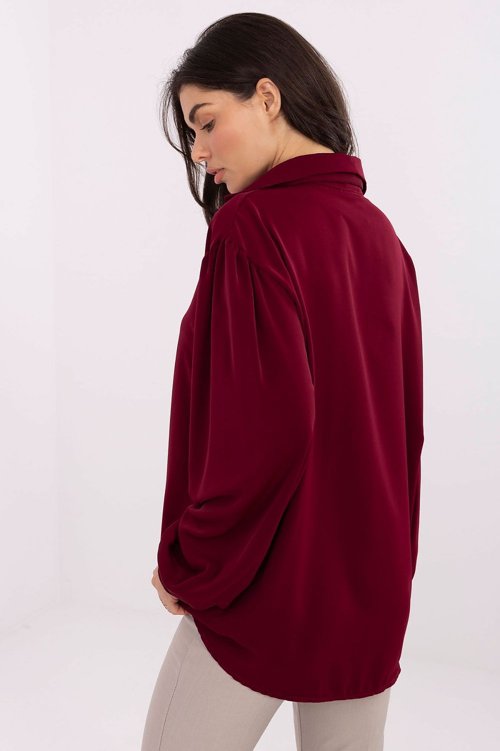   Bluzka Model IT-BZ-28913.17 Bordo - Factory Price 