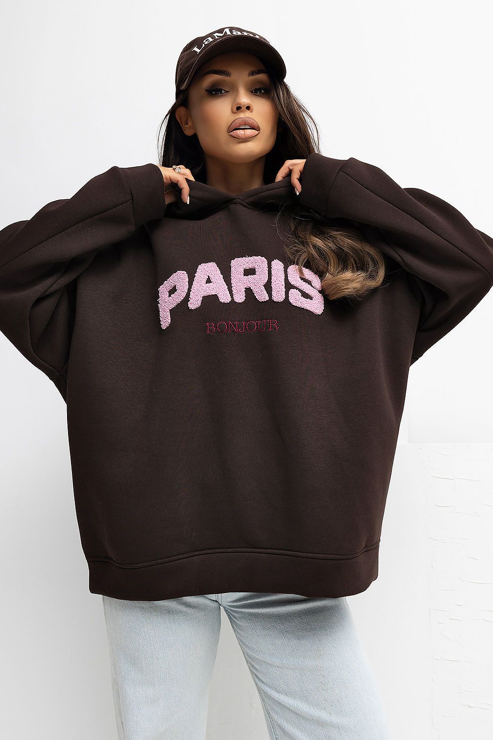   Bluza Damska Model RV-BL-A1041.59 Dark Brown - Rue Paris 