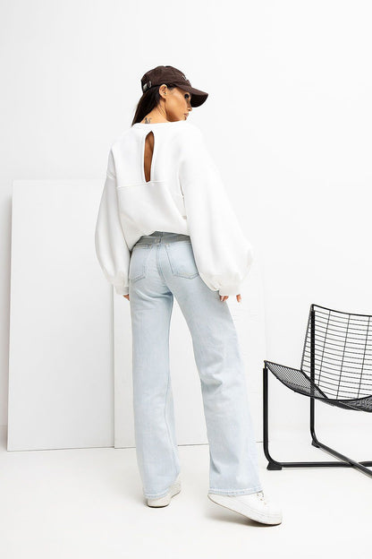   Bluza Damska Model RV-BL-A1040.03 Ecru - Rue Paris 