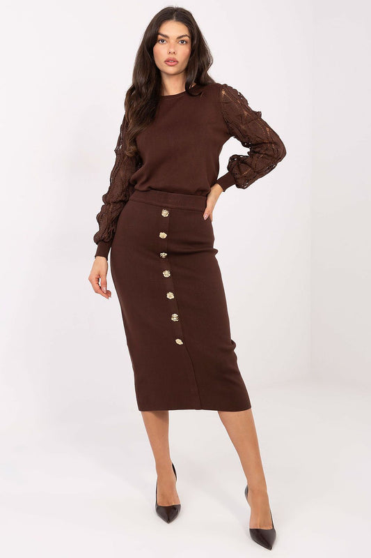  Spódnica Model PM-SD-W937.79 Brown - Factory Price 