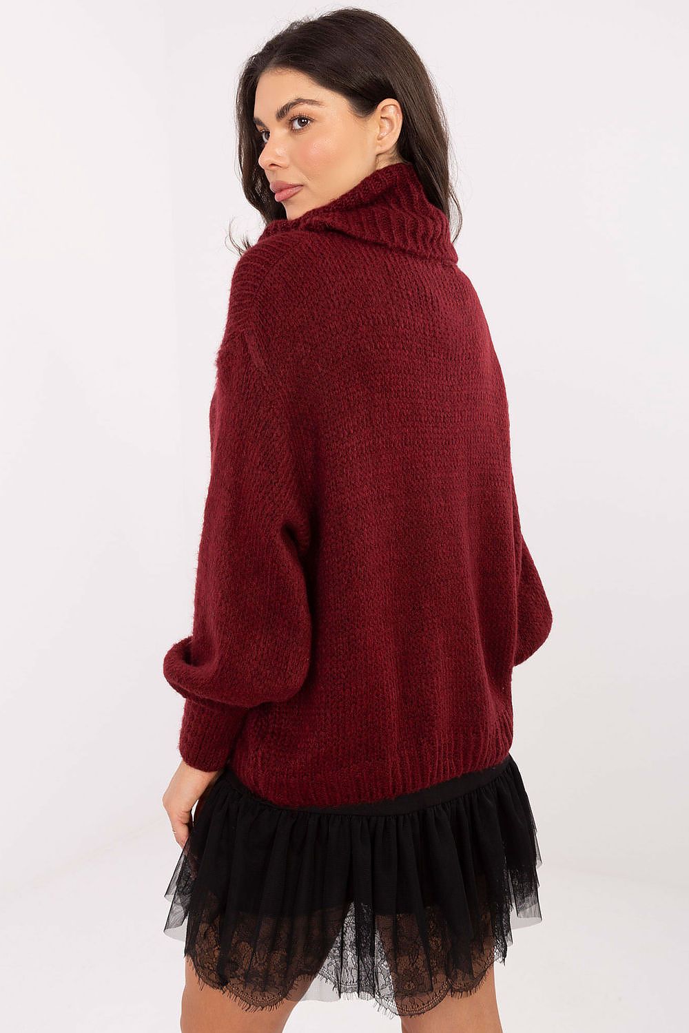   Sweter Damski Model IN-SW-3176.26 Bordo - Factory Price 