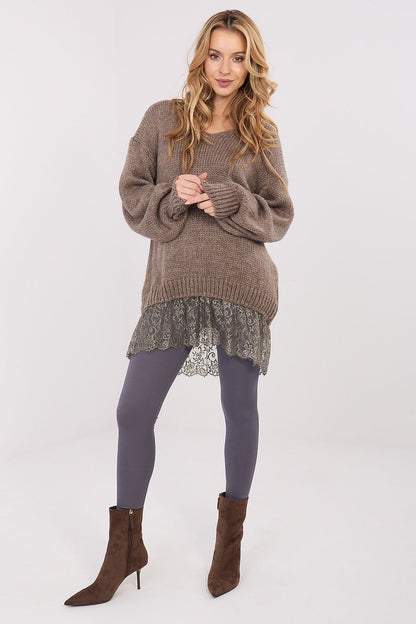   Sweter Damski Model IN-SW-33681.05P Dark Beige - Factory Price 