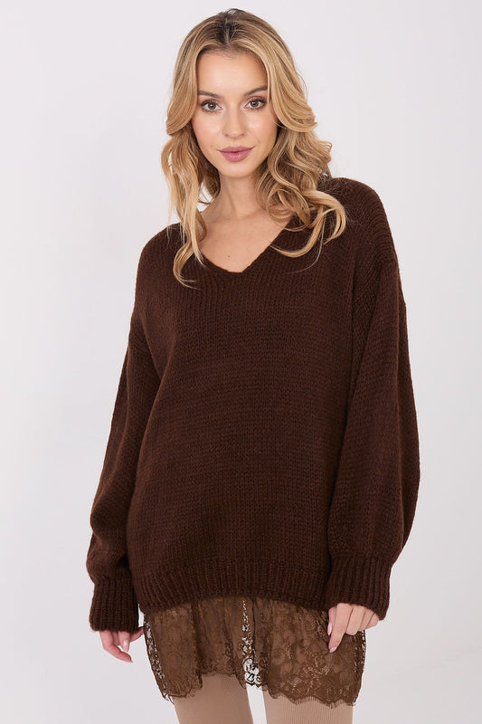   Sweter Damski Model IN-SW-33681.05P Dark Brown - Factory Price 