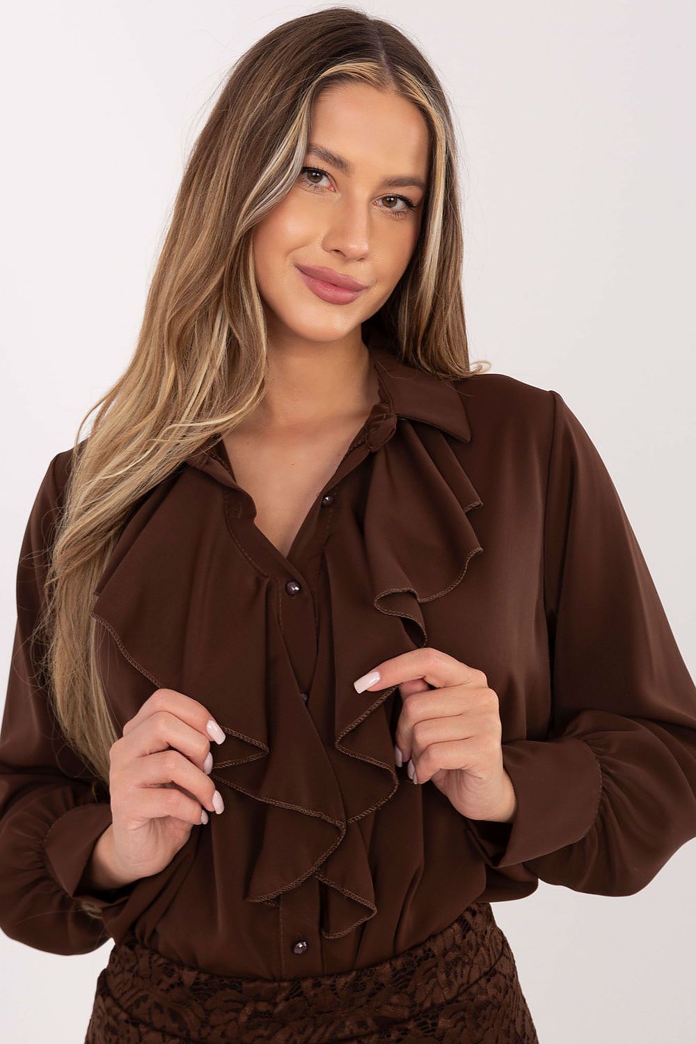   Koszula Damska Model IT-KS-26967.28 Brown - Factory Price 