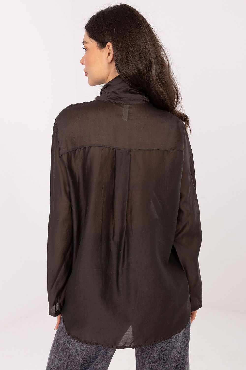   Koszula Damska Model IT-KS-28978.22 Dark Brown - Factory Price 