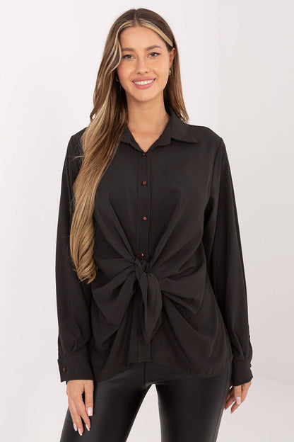   Koszula Damska Model IT-KS-29053.69 Dark Brown - Factory Price 