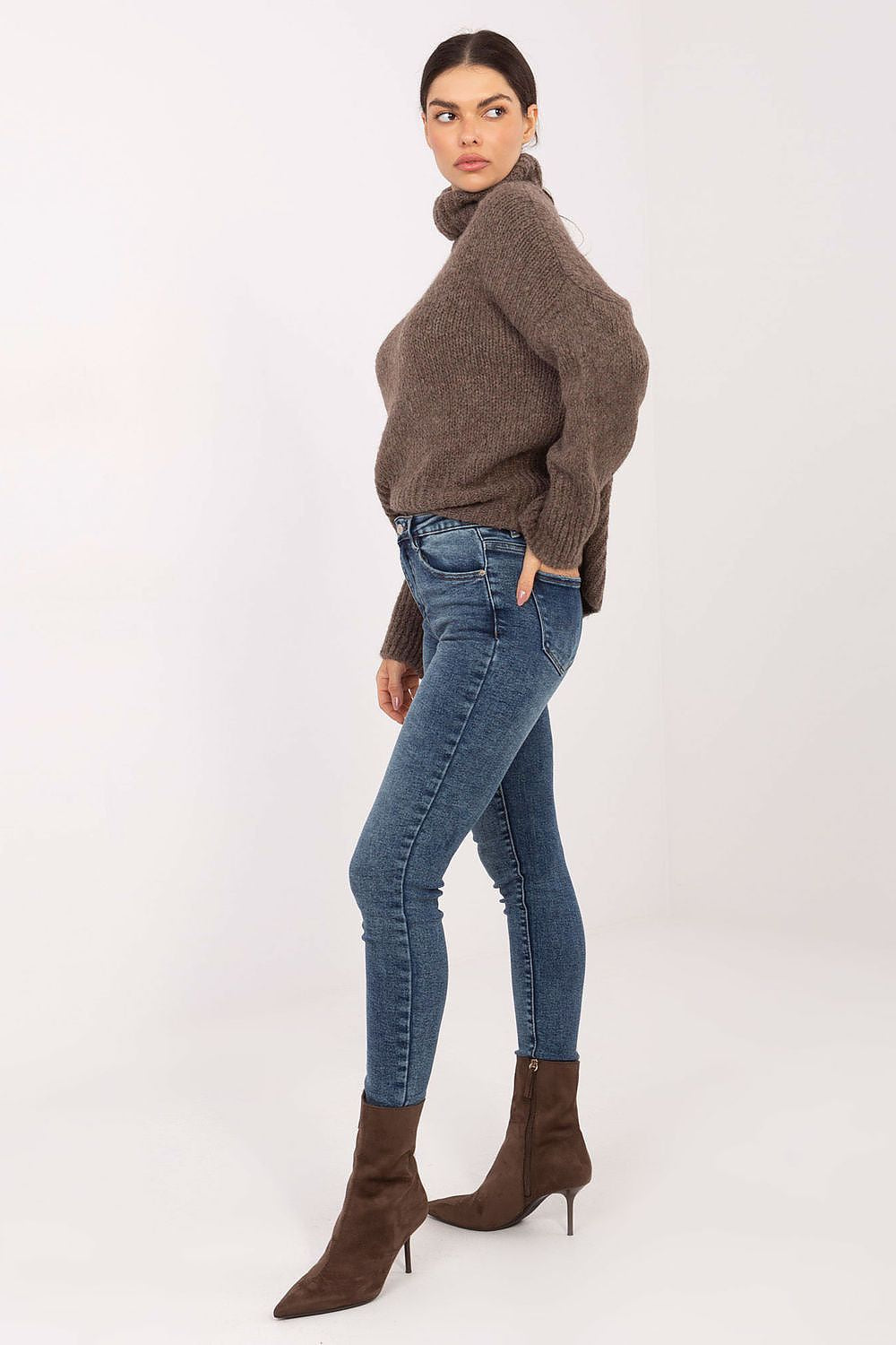  Spodnie Jeansy Damskie Model VM-SP-T5377-9.53 Dark Blue - Factory Price 