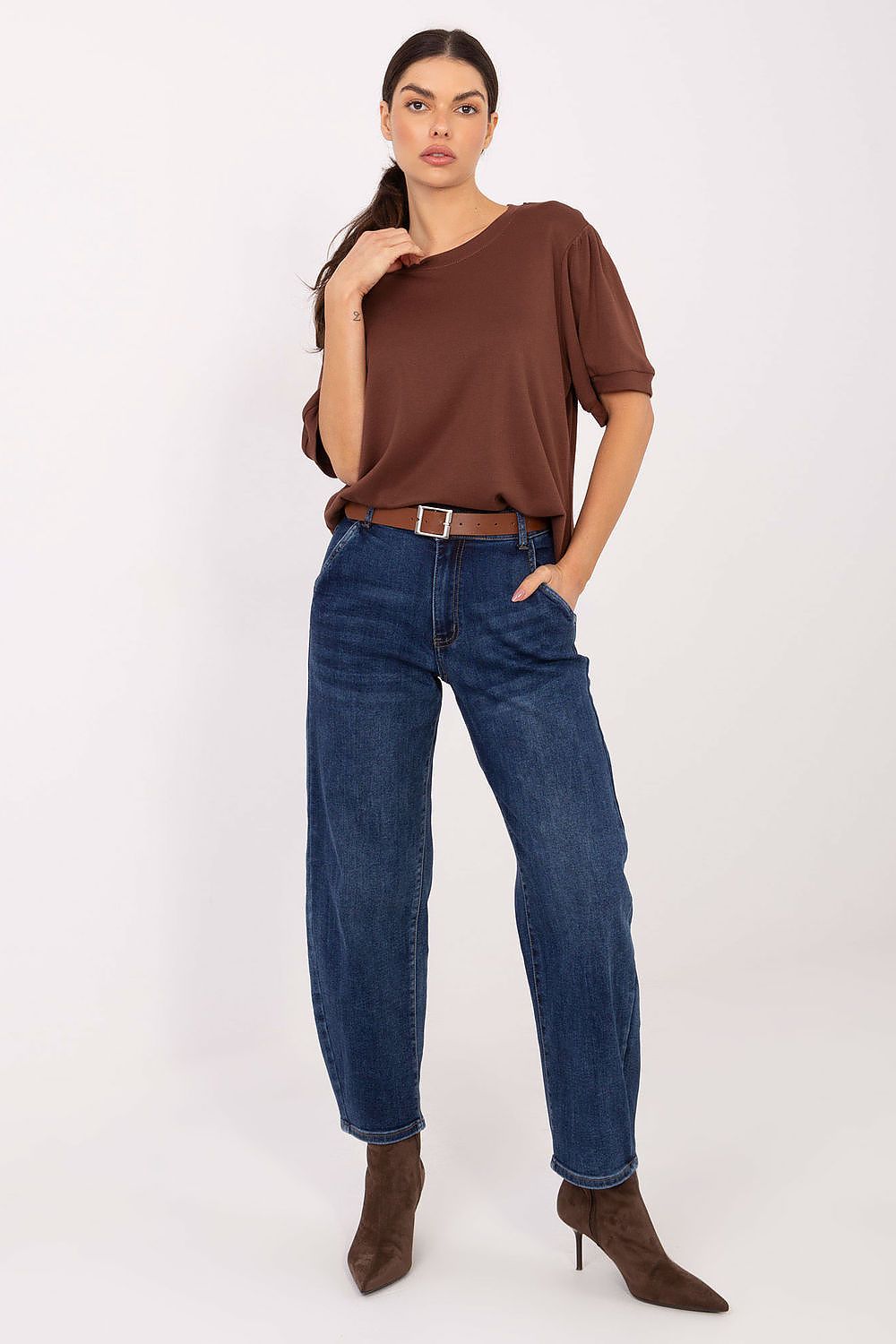  Spodnie Jeansy Damskie Model VM-SP-J1569-15.09P Dark Blue - Factory Price 