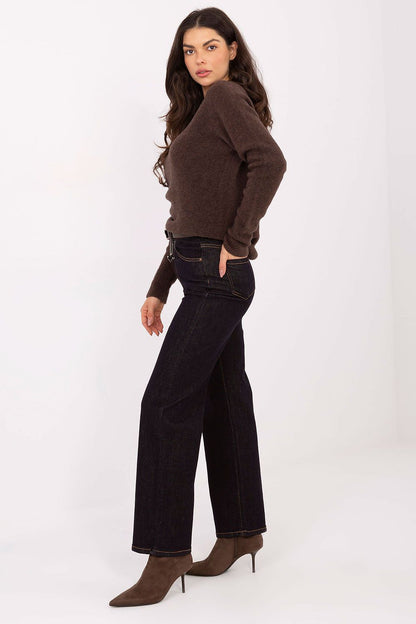  Spodnie Jeansy Damskie Model VM-SP-J1350-12.24 Navy - Factory Price 