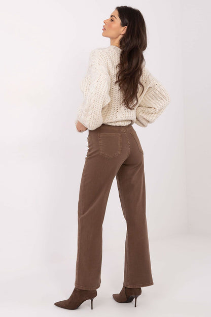  Spodnie Jeansy Damskie Model VM-SP-BQ9621-76.68 Brown - Factory Price 