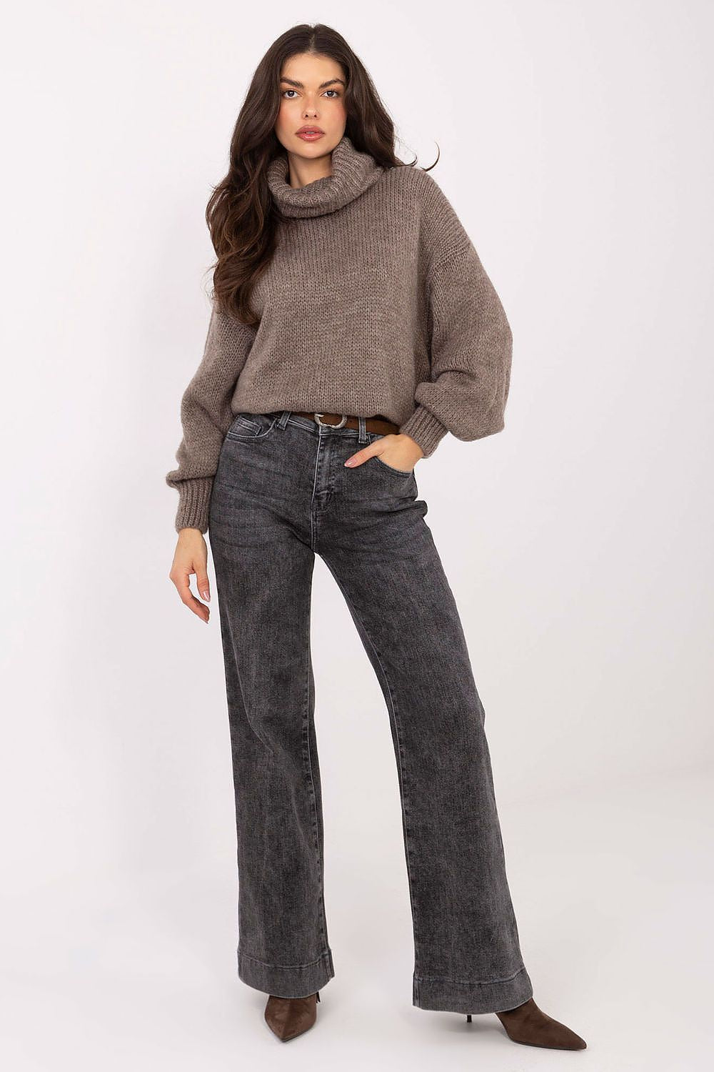  Spodnie Jeansy Damskie Model VM-SP-J1567-11.02 Dark Grey - Factory Price 