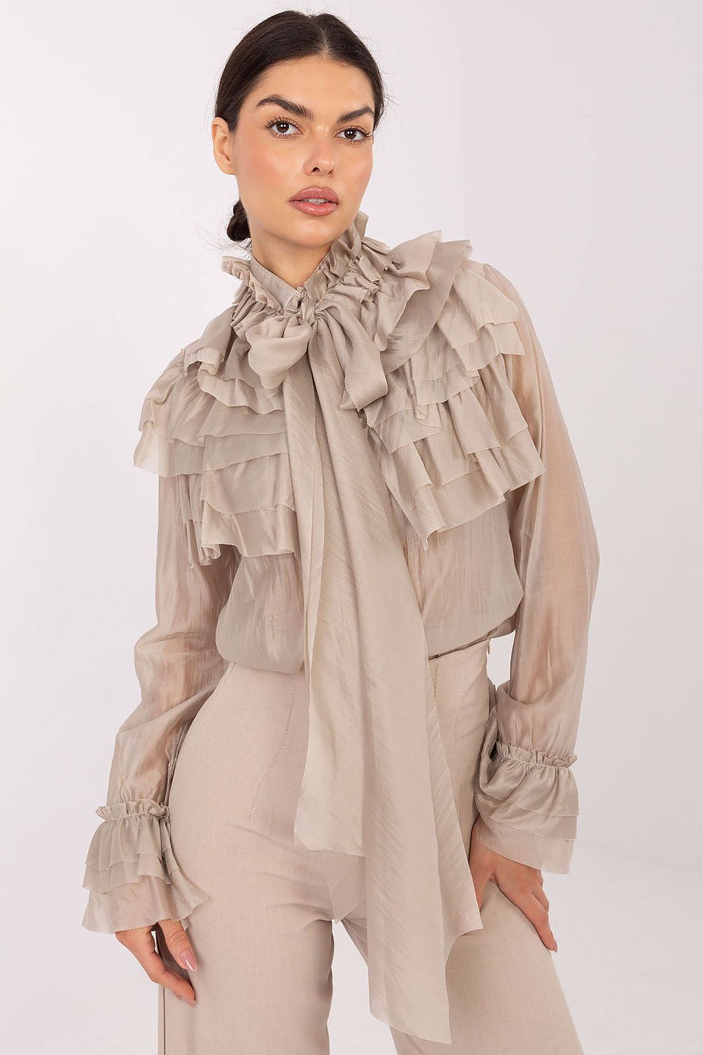   Koszula Damska Model IT-KS-28882.03 Beige - Factory Price 