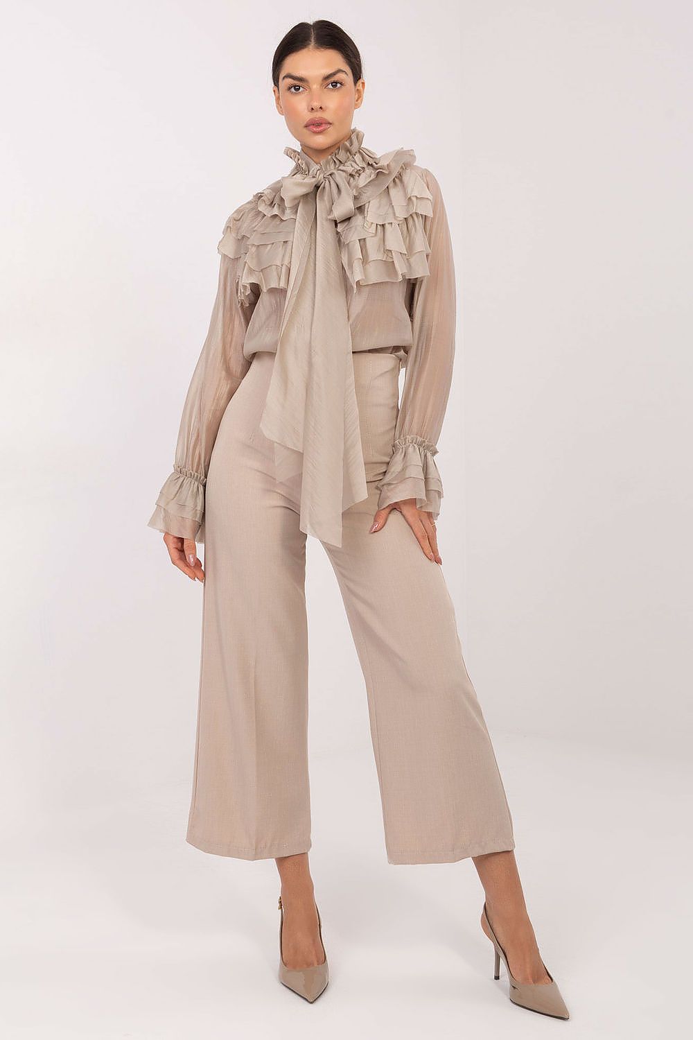   Koszula Damska Model IT-KS-28882.03 Beige - Factory Price 