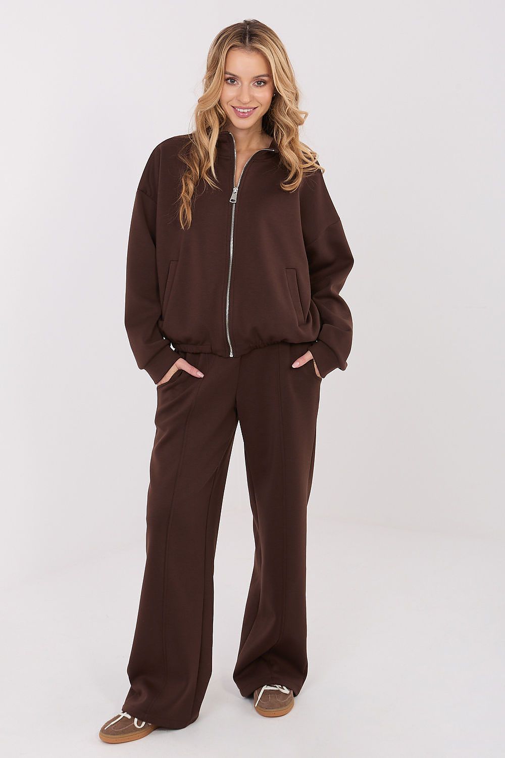  Spodnie Dresowe Model SM-SP-A1561.25 Dark Brown - Factory Price 