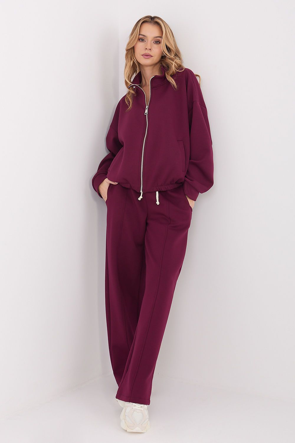  Spodnie Dresowe Model SM-SP-A1561.25 Bordo - Factory Price 