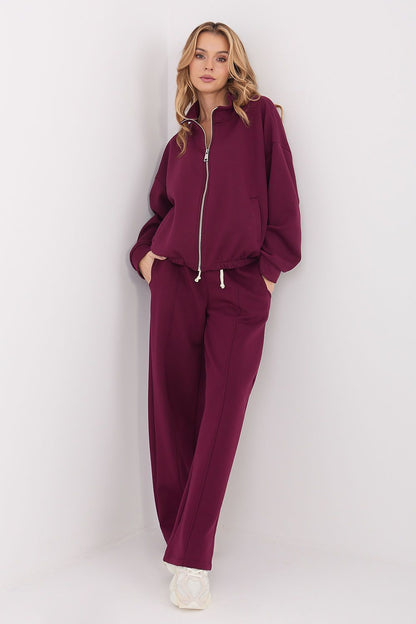  Spodnie Dresowe Model SM-SP-A1561.25 Bordo - Factory Price 