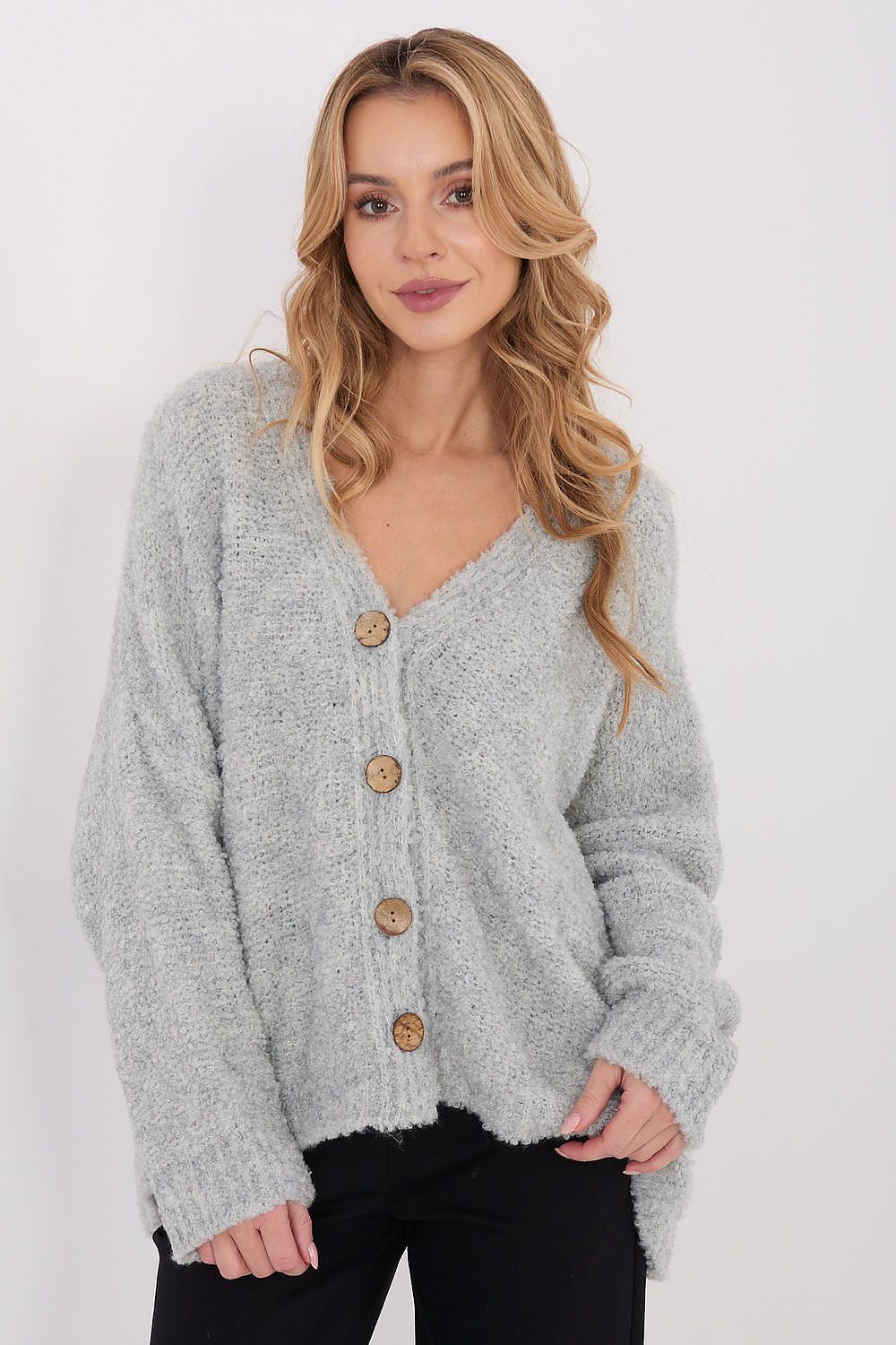  Sweter Damski Model CH-SW-72981.05P Grey - Factory Price 