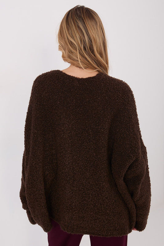  Sweter Damski Model CH-SW-72981.05P Dark Brown - Factory Price 