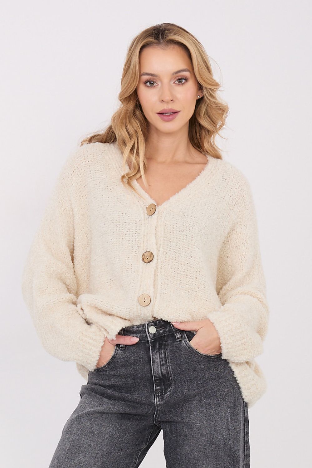  Sweter Damski Model CH-SW-72981.05P Light Beieg - Factory Price 