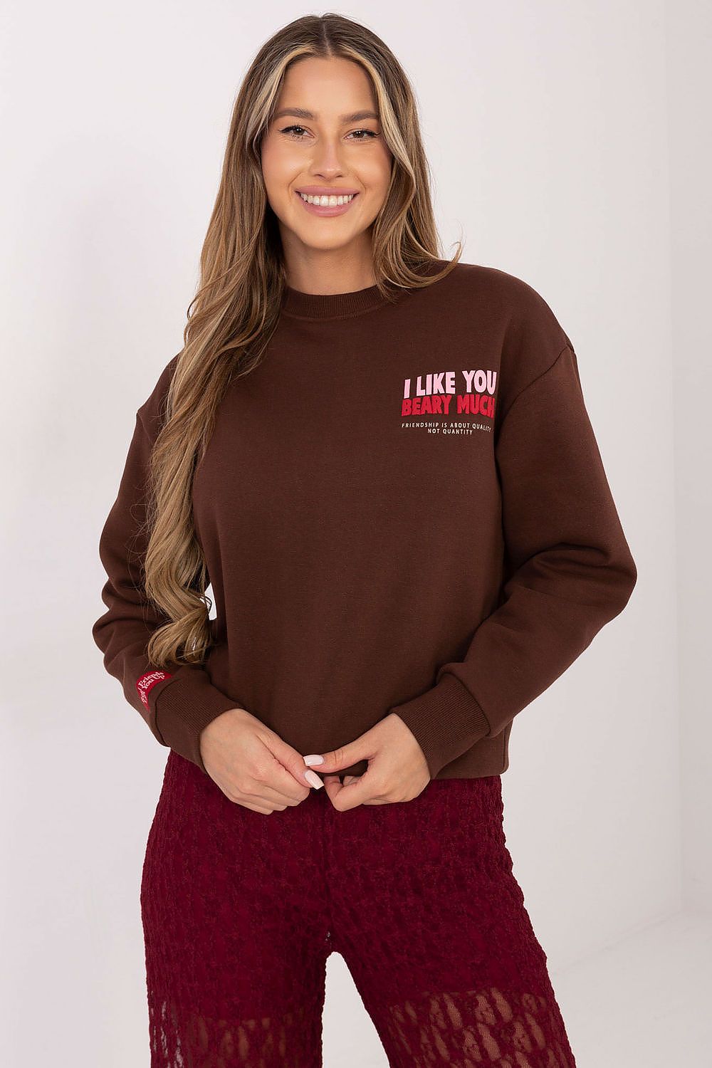   Bluza Damska Model D10608BC02568J Dark Brown - Sublevel 