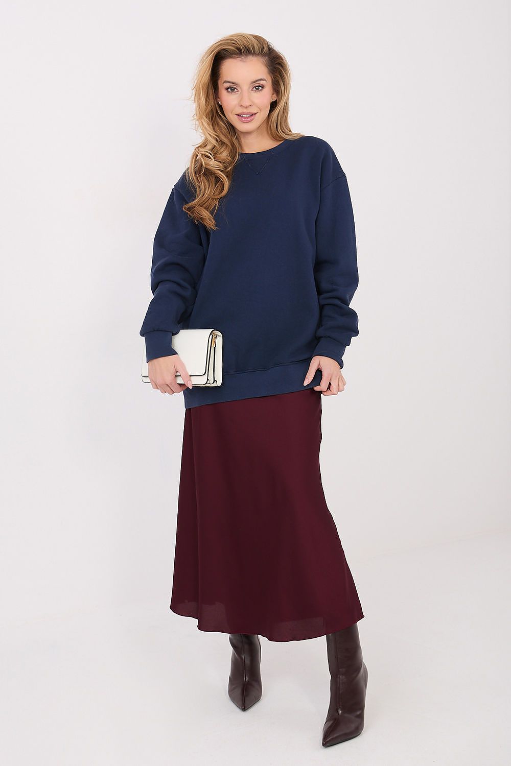   Bluza Damska Model WT-BL-A1047.69 Navy - Factory Price 