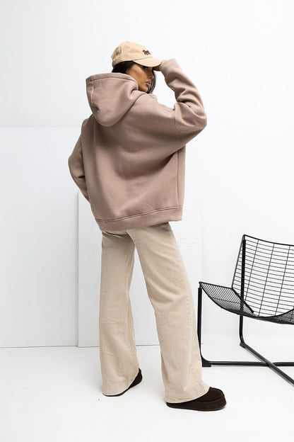   Bluza Damska Model RV-BL-A1039.22 Dark Beige - Rue Paris 