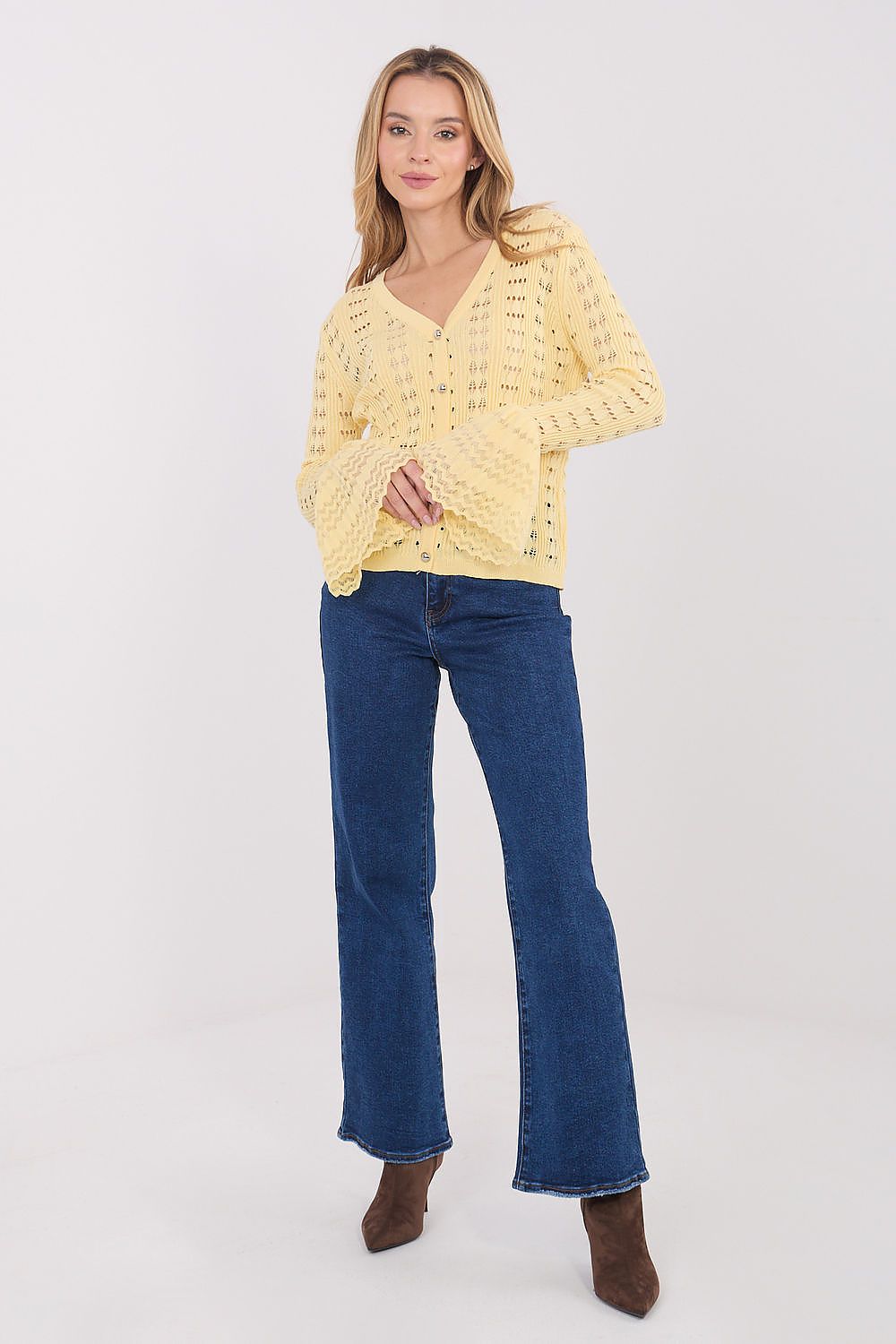  Sweter Damski Model PM-SW-SF118.86 Light Yellow - Factory Price 