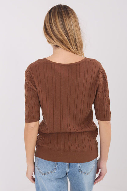   Sweter Damski Model PM-SW-B-615.18 Light Brown - Factory Price 