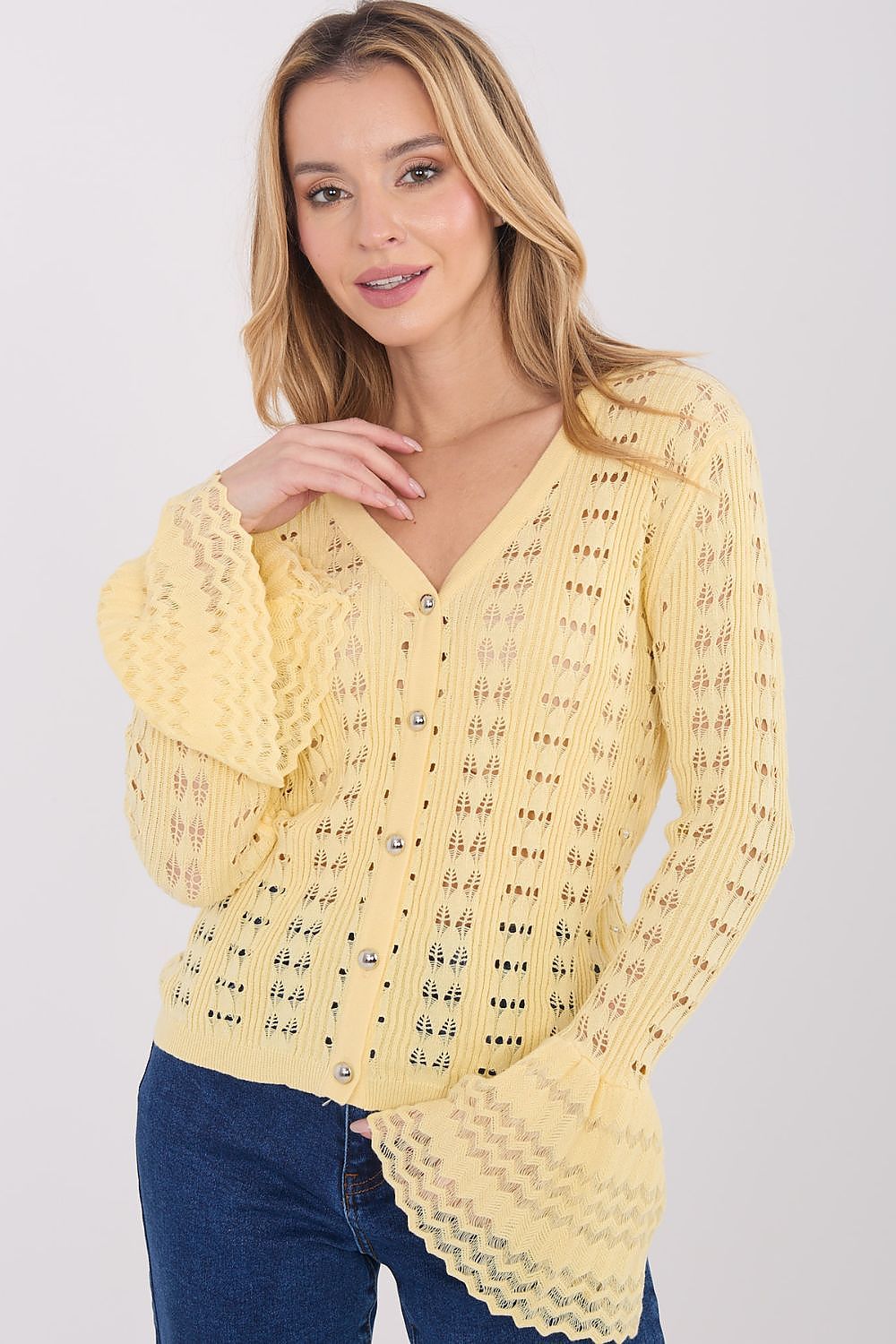  Sweter Damski Model PM-SW-SF118.86 Light Yellow - Factory Price 