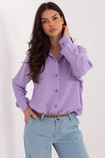   Koszula Damska Model LK-KS-510109.70 Light Violet - Lakerta 