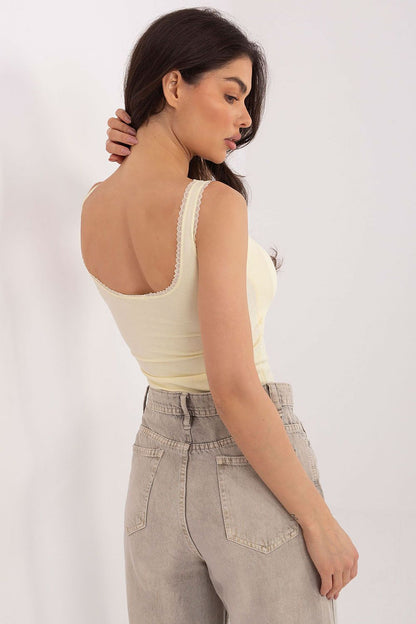  Koszulka Top Model PM-TP-SF091.60 Light Yellow - Factory Price 