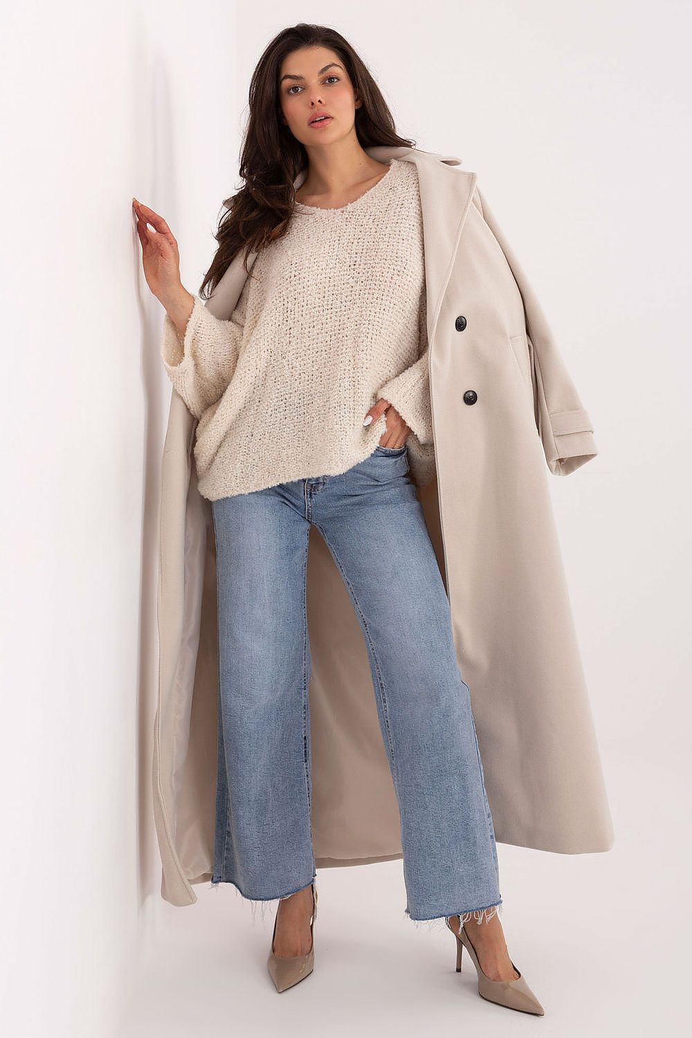   Sweter Damski Model CH-SW-72630.79 Light Beige - Factory Price 