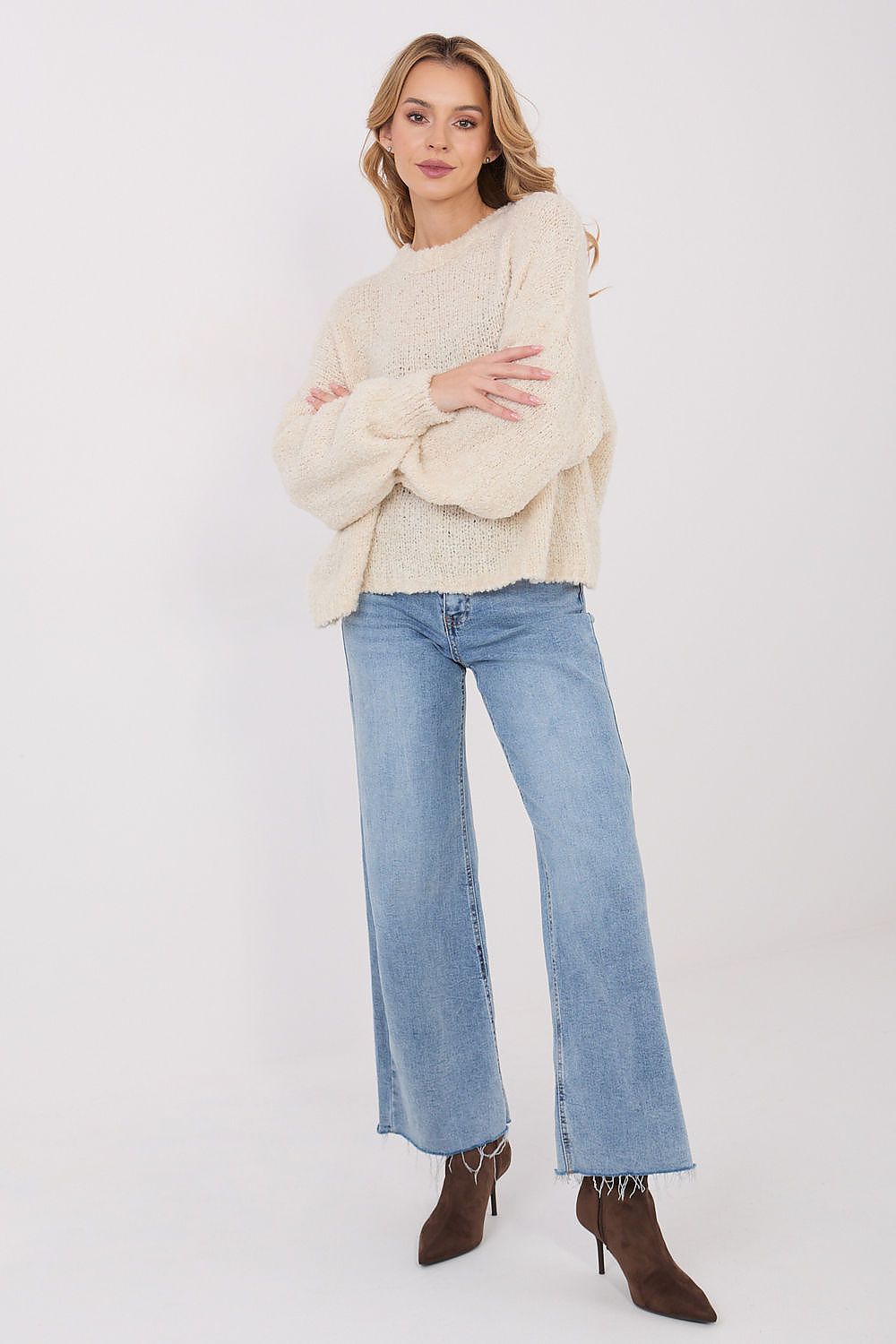   Sweter Damski Model CH-SW-72610.62 Light Beige - Factory Price 