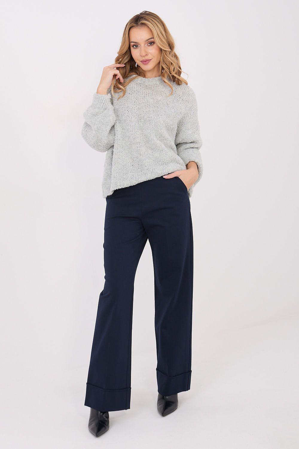   Sweter Damski Model CH-SW-72610.62 Grey - Factory Price 