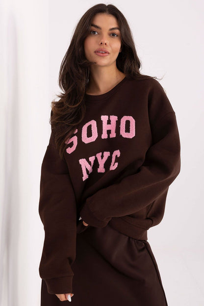   Bluza Damska Model MJ-BL-H2501.75 Dark Brown - Factory Price 